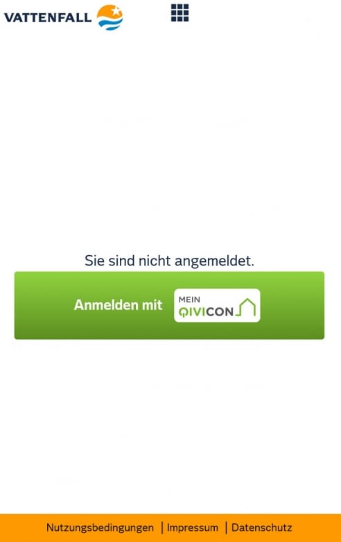 Der Vattenfall Smart Home Manager wird mit der QIVICON-ID aktiviert Der Vattenfall Smart Home Manager wird mit der QIVICON-ID aktiviert