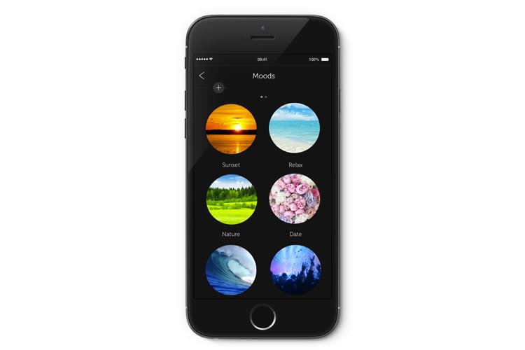 Smartphone App für die Qube LED Wi-Fi und Bluetooth Glühbirne Smartphone App für die Qube LED Wi-Fi und Bluetooth Glühbirne