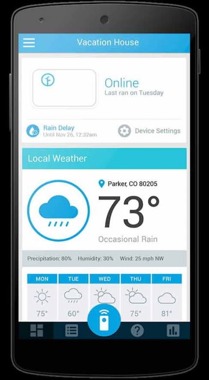 Rachio Smart WiFi Sprinkler App Rachio Smart WiFi Sprinkler App