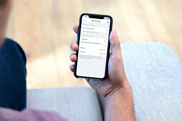 Per App lassen sich die Funktionen der Kamera bequem verwalten Per App lassen sich die Funktionen der Kamera bequem verwalten