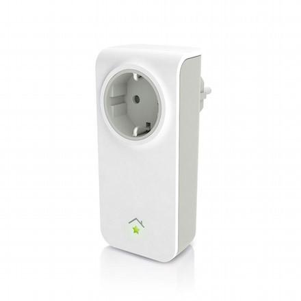 Der innogy SmartHome Zwischenstecker verbindet herkömmliche Geräte mit dem Smart Home-System Der innogy SmartHome Zwischenstecker verbindet herkömmliche Geräte mit dem Smart Home-System