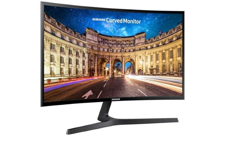 Der 24 Zoll Monitor von Samsung verfügt über ein gewölbtes Display Der 24 Zoll Monitor von Samsung verfügt über ein gewölbtes Display