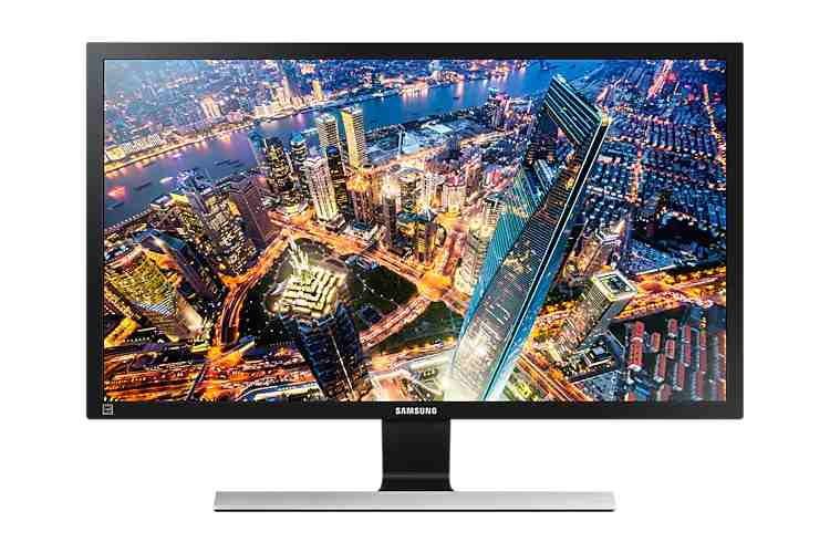 Der 28 Zoll Monitor von Samsung bietet mit 4K ein besonders scharfes Bild Der 28 Zoll Monitor von Samsung bietet mit 4K ein besonders scharfes Bild