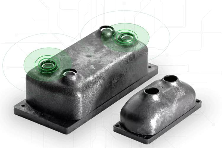 Die intelligenten Sensoren erfassen den Füllstand der Mülleimer Die intelligenten Sensoren erfassen den Füllstand der Mülleimer