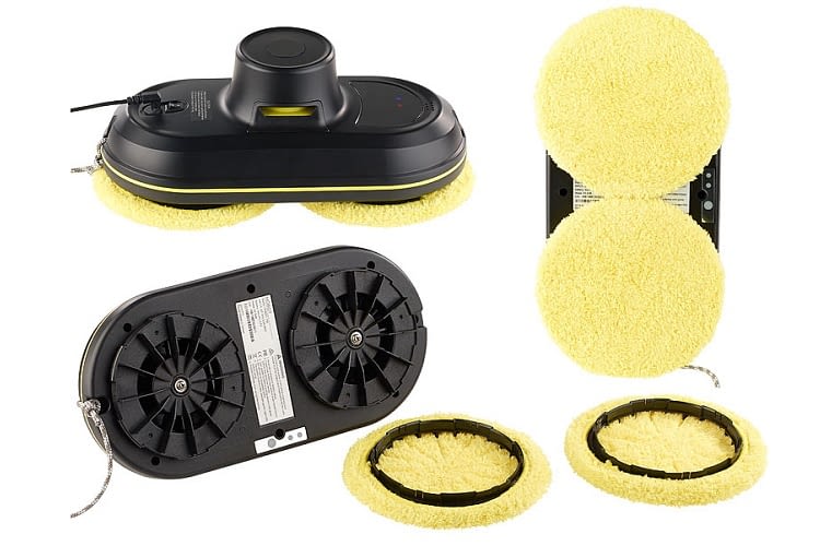 Die Reinigungspads für den Sichler Fensterputzroboter PR 127 V4 sind waschbar Die Reinigungspads für den Sichler Fensterputzroboter PR 127 V4 sind waschbar