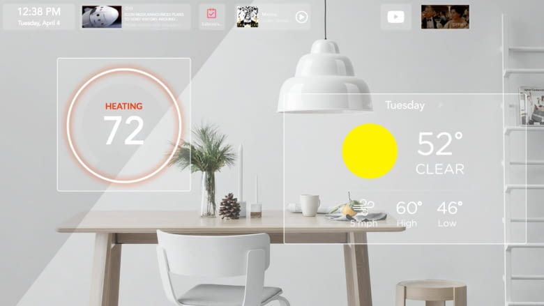 Die Oberflächenanzeige des Smart Mirror Die Oberflächenanzeige des Smart Mirror