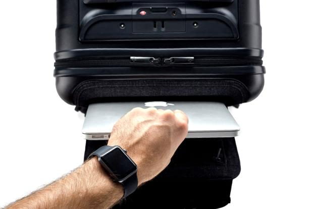 Der Koffer schützt persönliche Gegenstände und Daten per Funkschloss Der Koffer schützt persönliche Gegenstände und Daten per Funkschloss