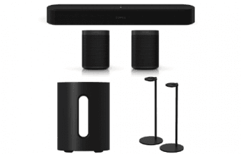Sonos One SL Beam Sub Mini 5.1 Heimkino Set + Standfuß