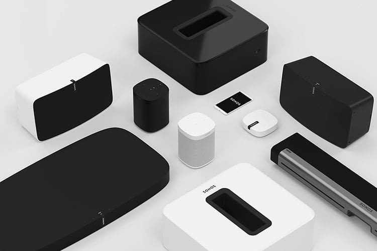 Mit verschiedenen Sonos WLAN Lautsprechern lässt sich ein Multiroom System erstellen Mit verschiedenen Sonos WLAN Lautsprechern lässt sich ein Multiroom System erstellen