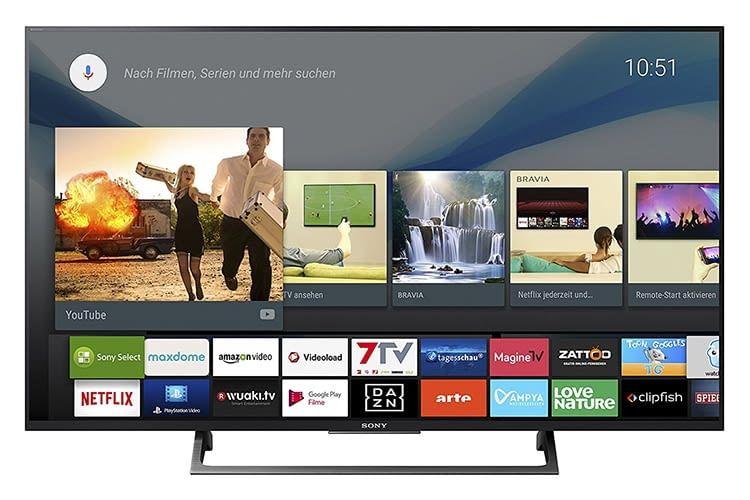Sony Bravia KD-49XE8005 mit Android TV und integriertem Google Chromecast Sony Bravia KD-49XE8005 mit Android TV und integriertem Google Chromecast