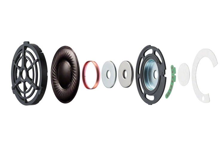Sony WH-1000XM2 verfügt über 40-mm-Treiber mit einer Membran aus Flüssigkristallpolymer (LCP) Sony WH-1000XM2 verfügt über 40-mm-Treiber mit einer Membran aus Flüssigkristallpolymer (LCP)