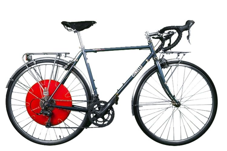 Copenhagen Wheel macht fast jedes Rad zum E-Bike, hier ein Cinelli Copenhagen Wheel macht fast jedes Rad zum E-Bike, hier ein Cinelli