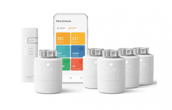 tado Heizkörper-Thermostat Starter Kit V3+ mit 5 Thermostaten & Bridge