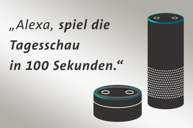 Per Sprachbefehl die Tagesschau in 100 Sekunden anhören oder ansehen Per Sprachbefehl die Tagesschau in 100 Sekunden anhören oder ansehen