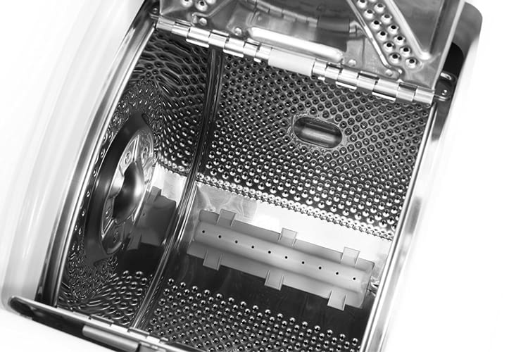 Das Fassungsvermögen der Waschtrommel reicht für einen ein- oder zwei Personenhaushalt Das Fassungsvermögen der Waschtrommel reicht für einen ein- oder zwei Personenhaushalt