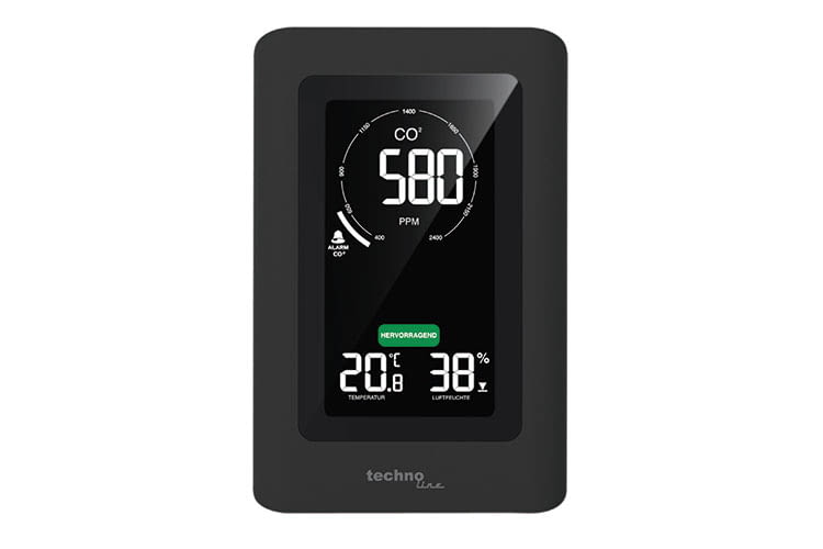 Das CO2-Messgerät Technoline WL1030 konnte die Tester von Stiftung Warentest überzeugen Das CO2-Messgerät Technoline WL1030 konnte die Tester von Stiftung Warentest überzeugen