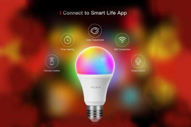 Zur Nutzung der smarten Funktionen ist eine Verbindung der LED mit der Smart Life App nötig Zur Nutzung der smarten Funktionen ist eine Verbindung der LED mit der Smart Life App nötig