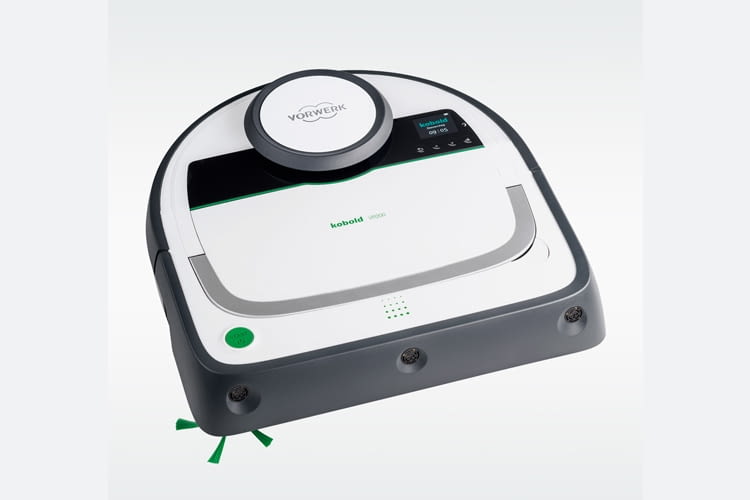 Mithilfe seiner D-Form gelangt der Vorwerk VR200 Saugroboter auch in Ecken Mithilfe seiner D-Form gelangt der Vorwerk VR200 Saugroboter auch in Ecken