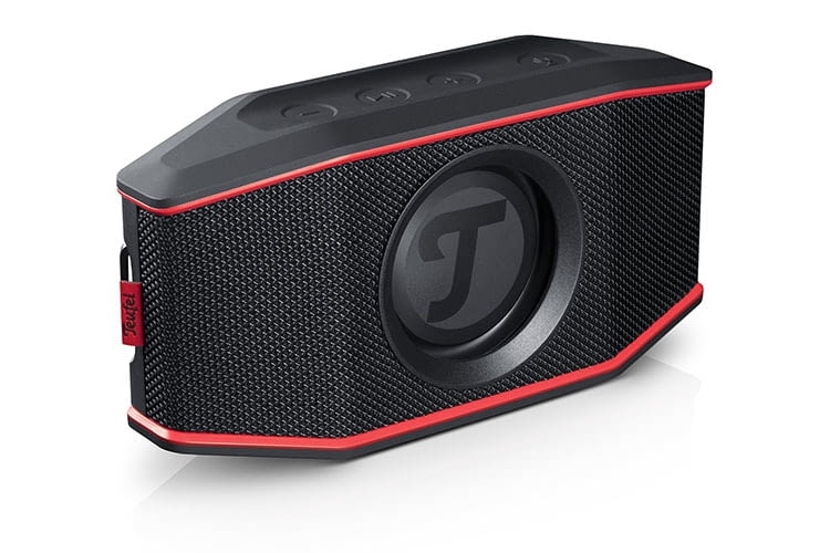 Teufel ROCKSTER GO: in der Mitte befindet sich die Passivmembran mit Teufel-Logo Teufel ROCKSTER GO: in der Mitte befindet sich die Passivmembran mit Teufel-Logo