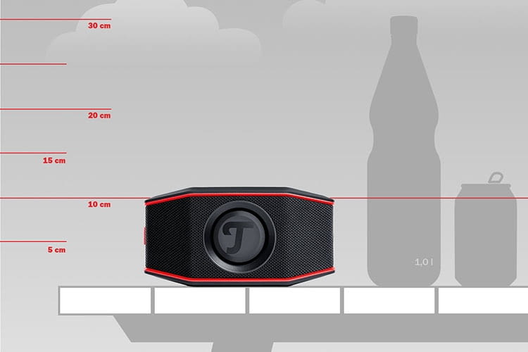 Teufel ROCKSTER GO Bluetooth-Lautsprecher im Größenvergleich Teufel ROCKSTER GO Bluetooth-Lautsprecher im Größenvergleich