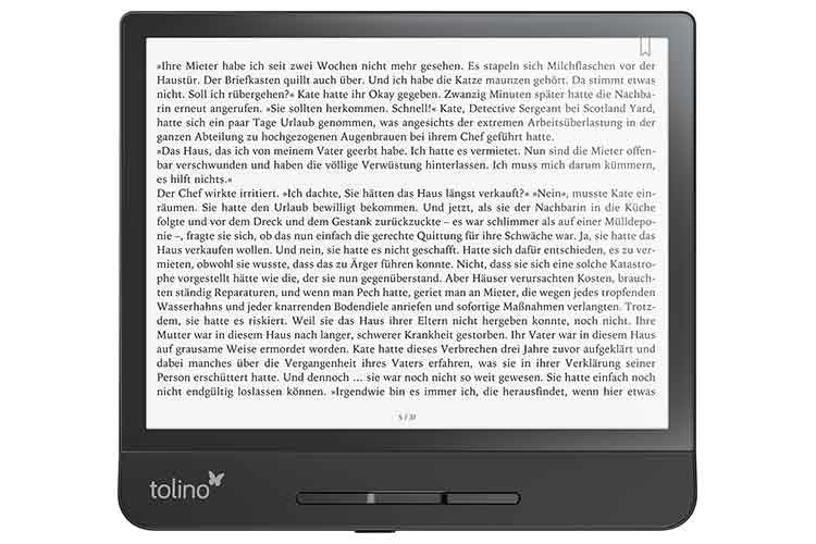 tolino epos 2 verfügt über ein großes 8 Zoll Display und ist das Premium Modell unter den tolino eBook-Readern tolino epos 2 verfügt über ein großes 8 Zoll Display und ist das Premium Modell unter den tolino eBook-Readern