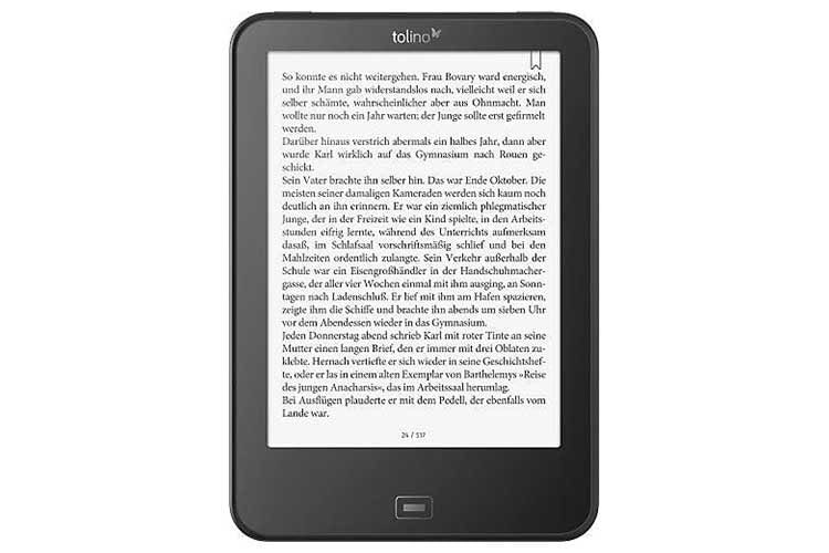 Schriftgröße und Schriftart lassen sich beim Tolino Vision 4 HD frei wählen Schriftgröße und Schriftart lassen sich beim Tolino Vision 4 HD frei wählen