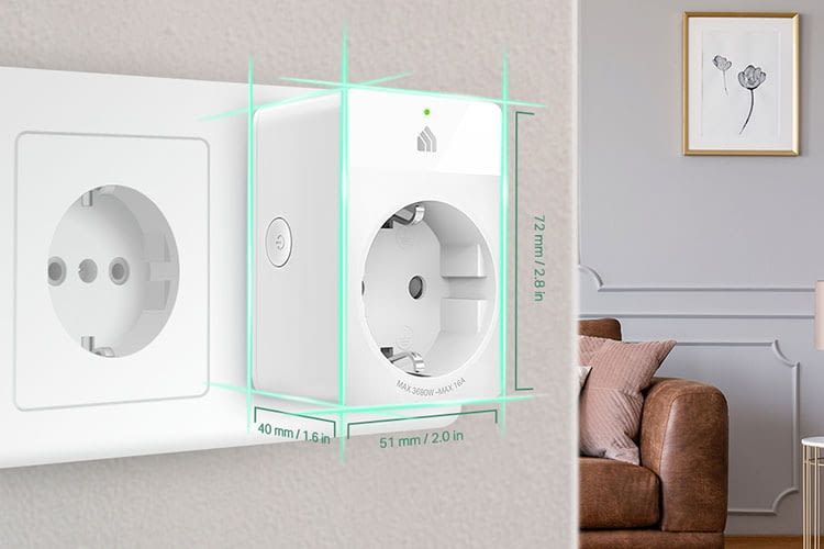 Die Google Home-kompatible Mini-Steckdose TP-Link Kasa KP105 ermöglicht mehrere Zwischenstecker nebeneinander Die Google Home-kompatible Mini-Steckdose TP-Link Kasa KP105 ermöglicht mehrere Zwischenstecker nebeneinander