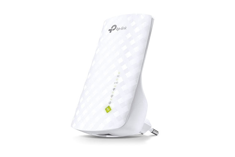Das Rauten-Design verleiht dem WLAN-Verstärker TP-Link RE200 ein schickes Aussehen Das Rauten-Design verleiht dem WLAN-Verstärker TP-Link RE200 ein schickes Aussehen