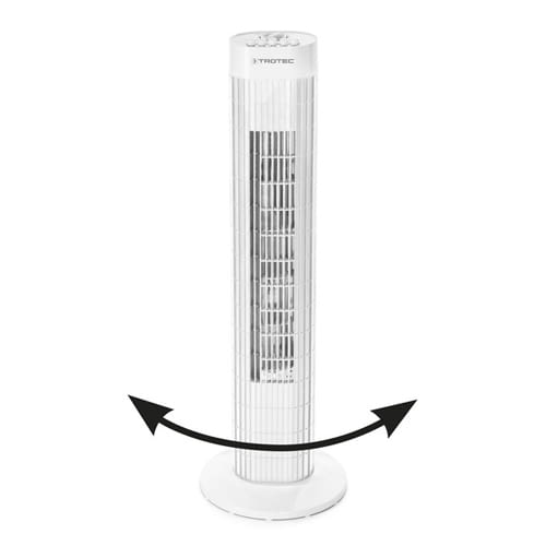 Turmventilator Trotec TVE 30 T ventiliert mit 80 Grad-Oszillation Turmventilator Trotec TVE 30 T ventiliert mit 80 Grad-Oszillation
