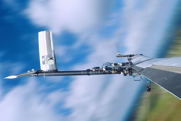 Die Energiedrohne erreicht im Einsatz eine Höhe von bis zu 300 Metern Die Energiedrohne erreicht im Einsatz eine Höhe von bis zu 300 Metern