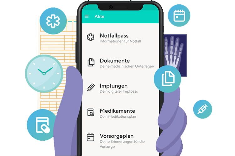 Vivy dient auch als Impfpass, der immer dabei ist Vivy dient auch als Impfpass, der immer dabei ist