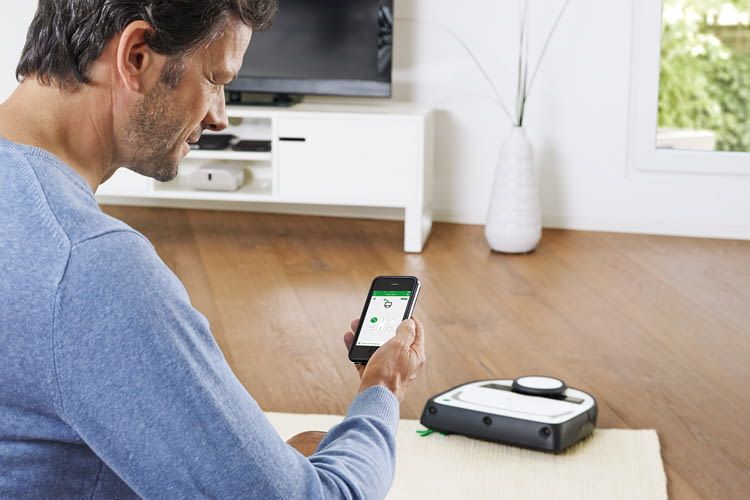 Der Saugroboter von Vorwerk lässt sich per App und Alexa fernsteuern Der Saugroboter von Vorwerk lässt sich per App und Alexa fernsteuern