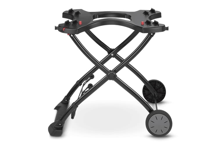 Optional erhältlich aber super für das mobile Grillvergnügen: der tragbare Rollwagen Optional erhältlich aber super für das mobile Grillvergnügen: der tragbare Rollwagen