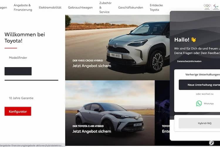 Kunden wie Toyota verwenden bereits den Userlike Website-Messenger. Kunden wie Toyota verwenden bereits den Userlike Website-Messenger.