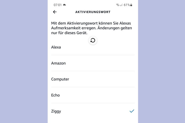 Derzeit gibt es nur vier wählbare Alexa Aktivierungsworte Derzeit gibt es nur vier wählbare Alexa Aktivierungsworte