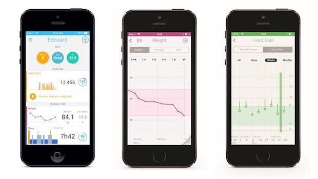 Abbildung der Withings WS-50 Smart Body Analyzer App Abbildung der Withings WS-50 Smart Body Analyzer App