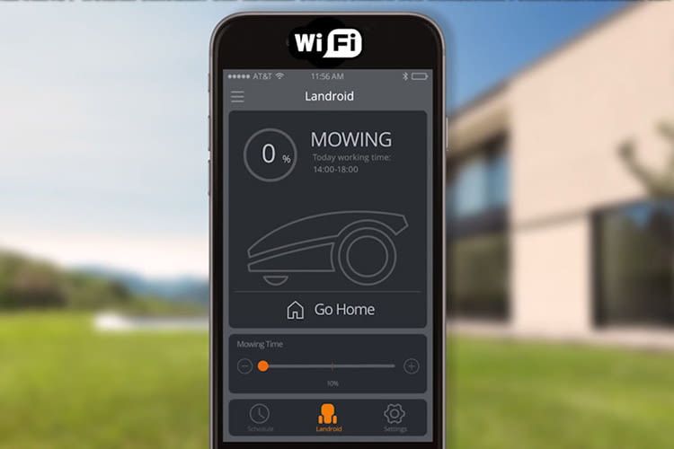 Der Mähroboter Worx Landroid SO500i kann via App gesteuert werden Der Mähroboter Worx Landroid SO500i kann via App gesteuert werden