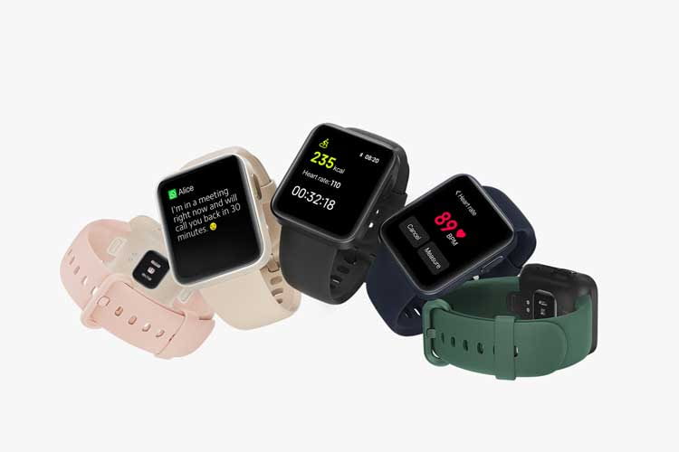 Nutzer haben bei Xiaomi Watch Lite die Wahl zwischen verschiedenen dezenten Farbnuancen Nutzer haben bei Xiaomi Watch Lite die Wahl zwischen verschiedenen dezenten Farbnuancen