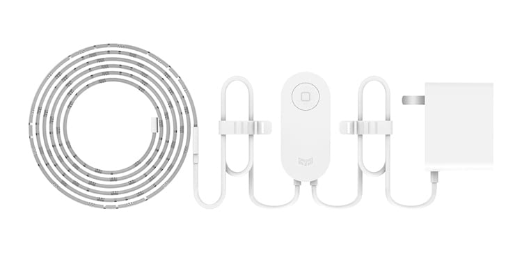 Der Strip ist 2 Meter lang und das Kabel mit dem Bedienknopf nochmal zusätzlich 1 Meter Der Strip ist 2 Meter lang und das Kabel mit dem Bedienknopf nochmal zusätzlich 1 Meter