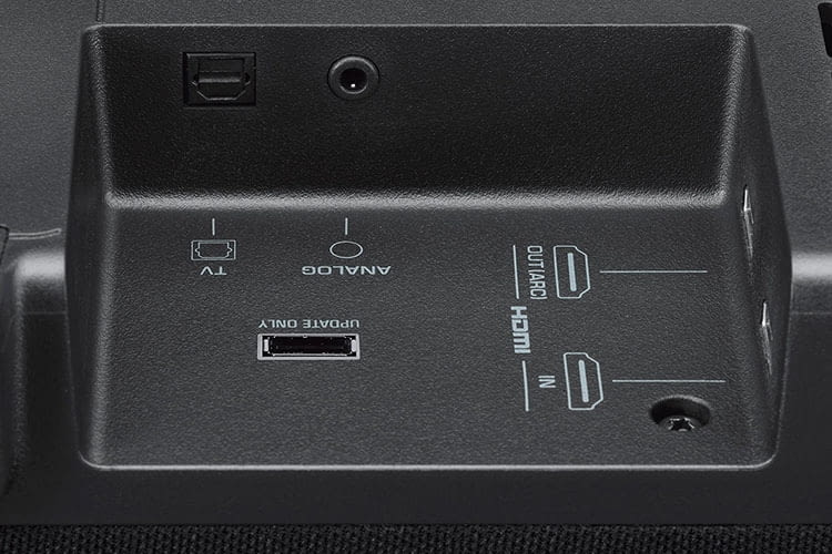 Vorbildlich: Yamaha YAS-207 bietet gleich zwei HDMI-Anschlüsse (rechts) Vorbildlich: Yamaha YAS-207 bietet gleich zwei HDMI-Anschlüsse (rechts)