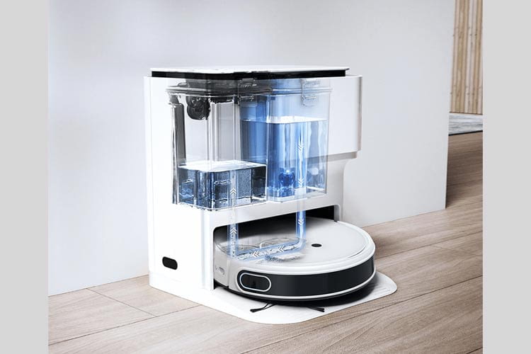 Die Moppreinigung erfolgt automatisch, dafür ist kein extra Sprachbefehl nötig Die Moppreinigung erfolgt automatisch, dafür ist kein extra Sprachbefehl nötig