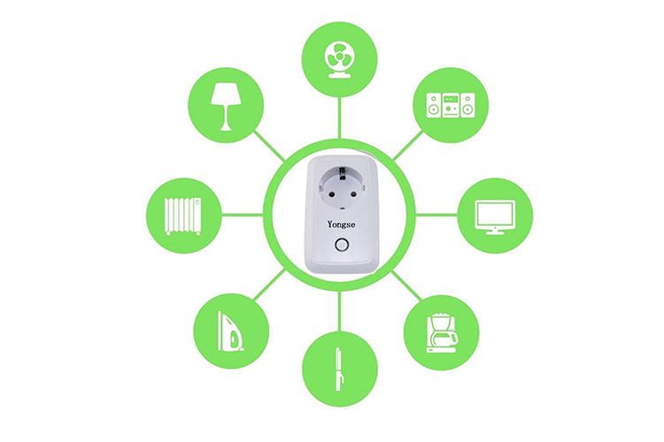 Über die Yongse Steckdose und Smartphone lassen sich elektrische Geräte per Handy fernsteuern Über die Yongse Steckdose und Smartphone lassen sich elektrische Geräte per Handy fernsteuern