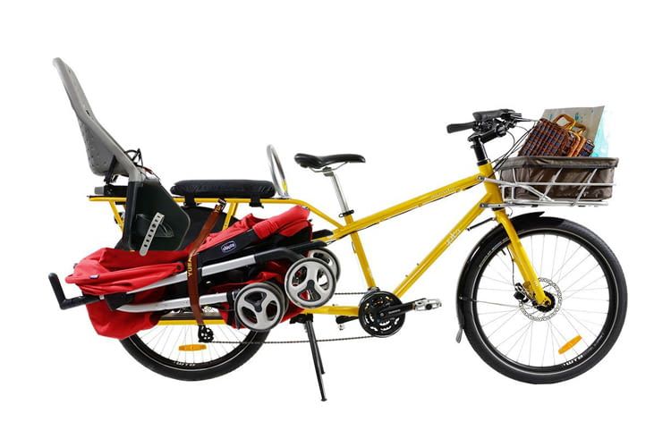 Seitlich kann hier z. B. ein Kinder Buggy befestigt werden Seitlich kann hier z. B. ein Kinder Buggy befestigt werden