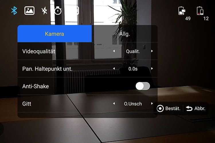 In den Einstellungen der ZY Play App lässt sich die Videoqualität verändern In den Einstellungen der ZY Play App lässt sich die Videoqualität verändern