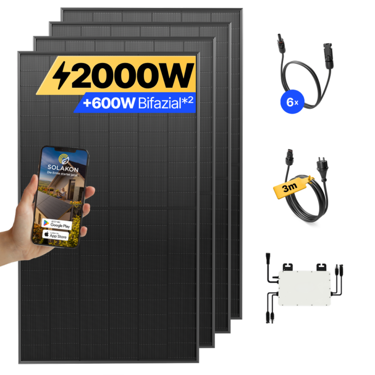 Solakon onPower 2000 W Balkonkraftwerk mit Wechselrichter