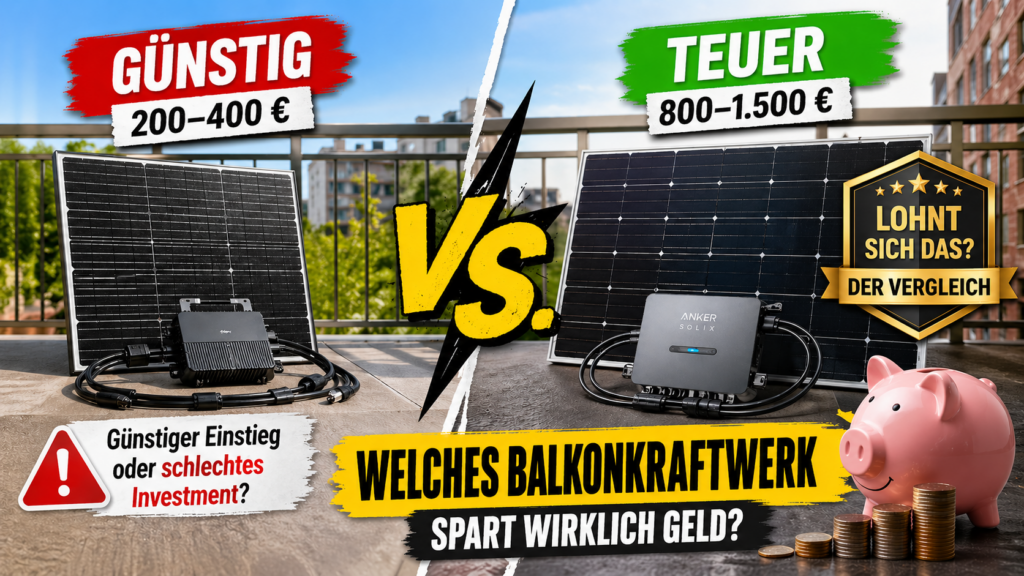 Balkonkraftwerk Check 2026: Sind Sets mit Speicher wirklich besser?