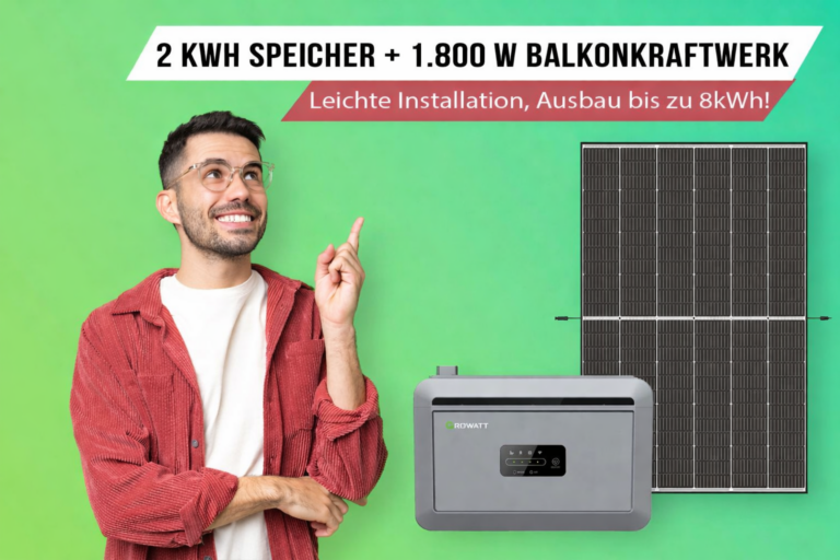 Mega-Solar-Deal: 1.800 W Balkonkraftwerk + Nexa 2000 – Strom selbst erzeugen