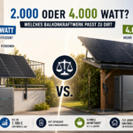 2.000 oder 4.000 Watt? Die große Entscheidung für mehr Unabhängigkeit, mehr Ertrag und einen optimalen Eigenverbrauch.