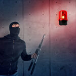 Einbrecher vor Alarmsirene