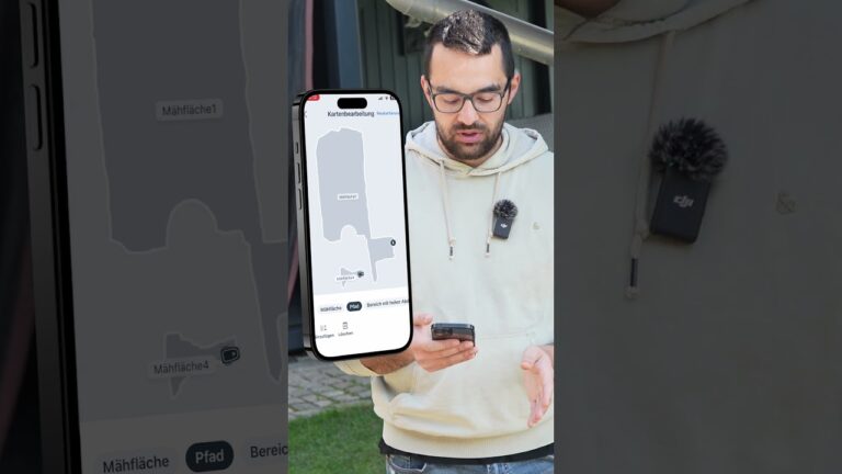 So verbindest du Mähzonen mit deinem Mähroboter #shorts #mähroboter
